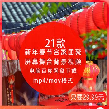农历新年春节合家团聚团圆庆祝节日放鞭炮包饺子吃年夜饭 mp4视频