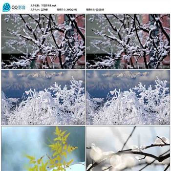 下雪的早晨 小学生课艾青诗歌朗诵青少年朗诵配乐背景视频素材